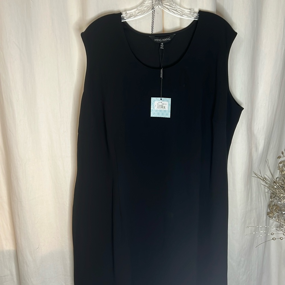 Ming Wang Classic Black Tank Maxi
